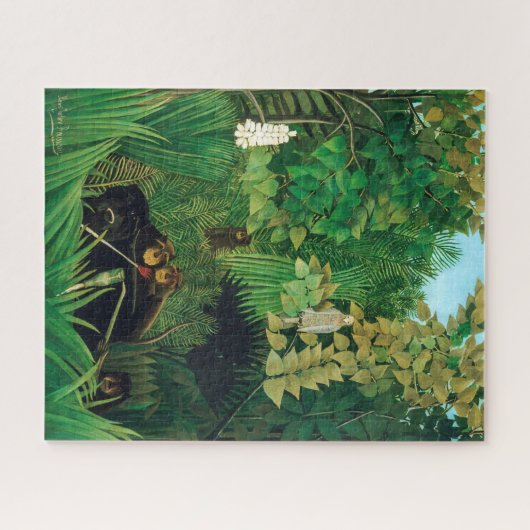 Henri Rousseau - De blije grappenmakers Legpuzzel (Horizontaal)