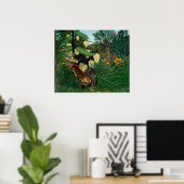 Henri Rousseau de Botanische Gar van het Equatoria Poster (Thuiskantoor)