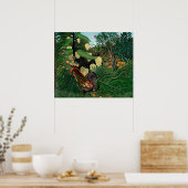 Henri Rousseau de Botanische Gar van het Equatoria Poster (Keuken)
