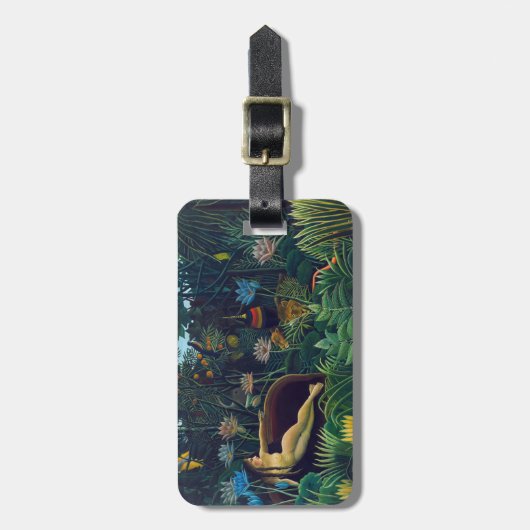 Henri Rousseau - De droom/Le Reve Bagagelabel (Voorkant verticaal)