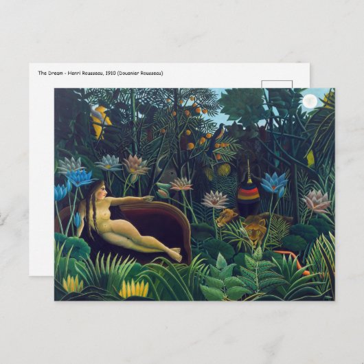 Henri Rousseau - De droom/Le Reve Briefkaart (Voorkant / Achterkant)