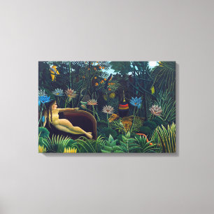 Henri Rousseau - De Droom / Le Reve Canvas Afdruk