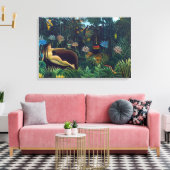 Henri Rousseau - De droom/Le Reve Canvas Afdruk (Insitu (Woonkamer))