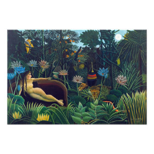 Henri Rousseau - De droom/Le Reve Foto Afdruk