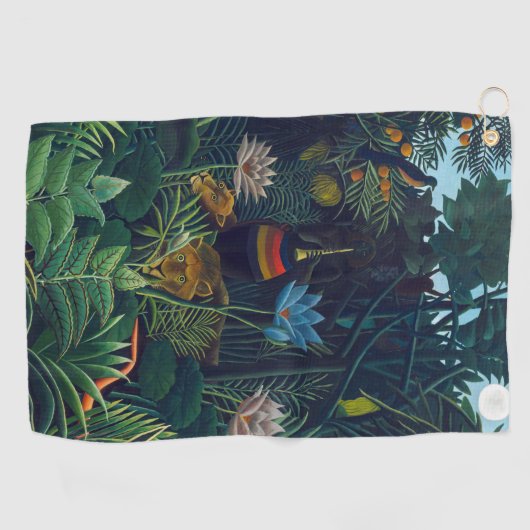 Henri Rousseau - De droom/Le Reve Golfhanddoek (Horizontaal)