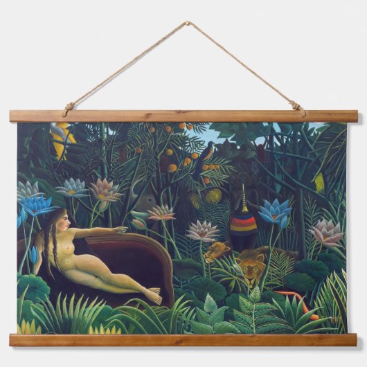 Henri Rousseau - De droom/Le Reve Hangend Wandkleed (Voorkant)