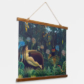 Henri Rousseau - De droom/Le Reve Hangend Wandkleed (Gebogen)