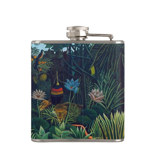 Henri Rousseau - De droom/Le Reve Heupfles (Achterkant)