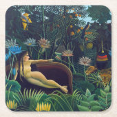 Henri Rousseau - De droom/Le Reve Kartonnen Onderzetters (Voorkant)