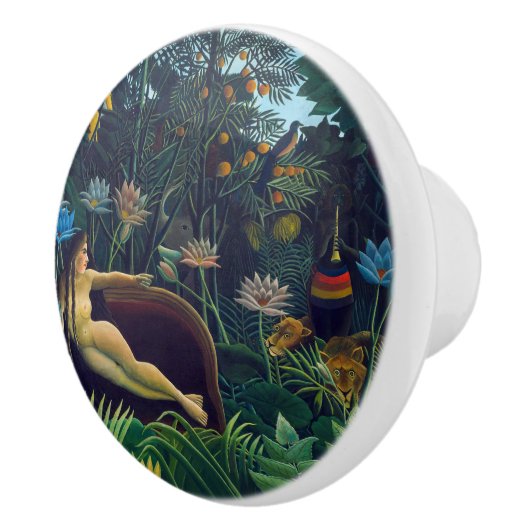 Henri Rousseau - De droom/Le Reve Keramische Knop (Rechts)