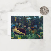 Henri Rousseau - De droom/Le Reve Notitiekaartje (Voorkant / Achterkant in situ)