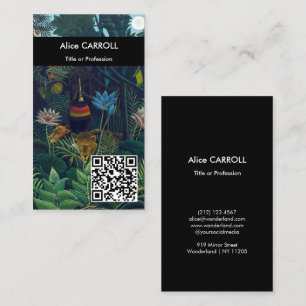 Henri Rousseau - De Droom / Le Reve - QR Code Visitekaartje