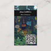 Henri Rousseau - De Droom / Le Reve - QR Code Visitekaartje (Voorkant)