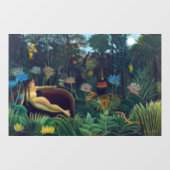 Henri Rousseau - De droom/Le Reve Raamsticker (Vel)