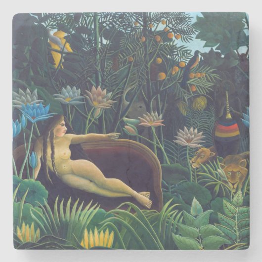 Henri Rousseau - De droom/Le Reve Stenen Onderzetter (Voorkant)