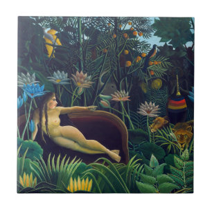 Henri Rousseau - De droom/Le Reve Tegeltje