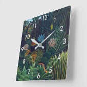 Henri Rousseau - De droom/Le Reve Vierkante Klok (Hoek)