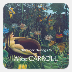 Henri Rousseau - De Droom / Le Reve Vierkante Sticker