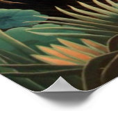 Henri Rousseau De droombloemen Oerwoud schilderen Poster (Hoek)