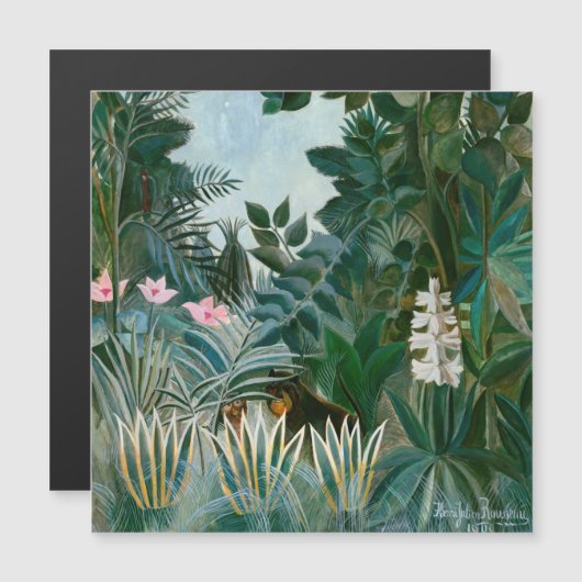 Henri Rousseau - De Equatoriale Jungle (Voorkant / Achterkant)