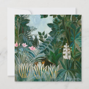 Henri Rousseau - De Equatoriale Jungle Bedankkaart