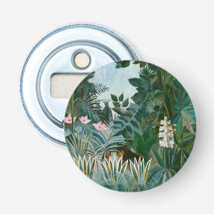 Henri Rousseau - De Equatoriale Jungle Button Flesopener