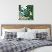 Henri Rousseau - De Equatoriale Jungle Canvas Afdruk (Insitu (Slaapkamer))