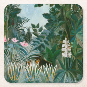 Henri Rousseau - De Equatoriale Jungle Kartonnen Onderzetters