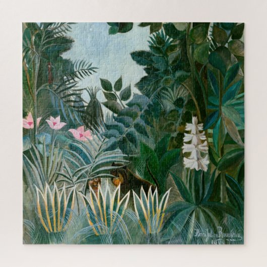 Henri Rousseau - De Equatoriale Jungle Legpuzzel (Verticaal)