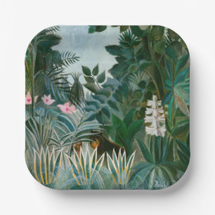 Henri Rousseau - De Equatoriale Jungle Papieren Bordje