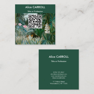 Henri Rousseau - De Equatoriale Jungle - QR Code Vierkante Visitekaartje