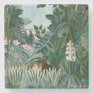 Henri Rousseau - De Equatoriale Jungle Stenen Onderzetter