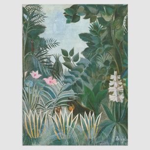 Henri Rousseau - De Equatoriale Jungle Tissuepapier