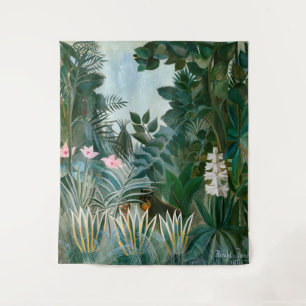 Henri Rousseau - De Equatoriale Jungle Wandkleed