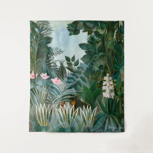Henri Rousseau - De Equatoriale Jungle Wandkleed (Voorkant)