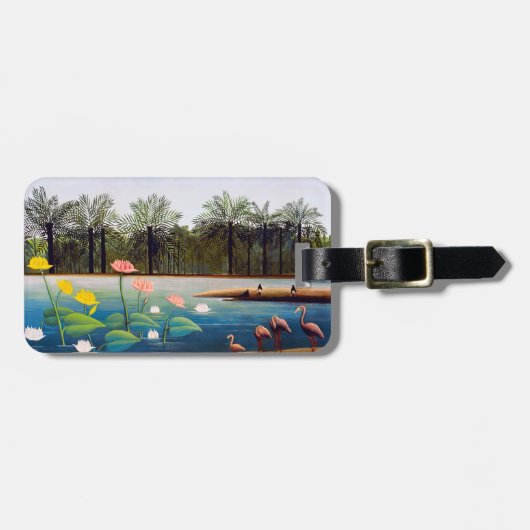 Henri Rousseau - De Flamingoes Bagagelabel (Voorkant horizontaal)