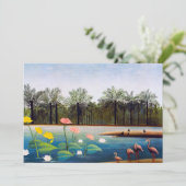 Henri Rousseau - De Flamingoes Bedankkaart (Staand voorkant)