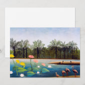 Henri Rousseau - De Flamingoes Bedankkaart (Voorkant / Achterkant)