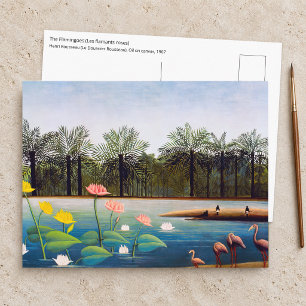 Henri Rousseau - De Flamingoes Briefkaart