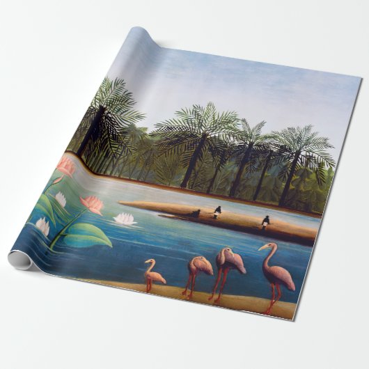 Henri Rousseau - De Flamingoes Cadeaupapier (Uitgerold)