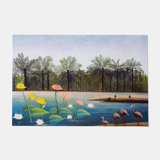 Henri Rousseau - De Flamingoes Deurmat (Voorkant)