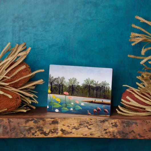 Henri Rousseau - De Flamingoes Fotoplaat (Zijkant)