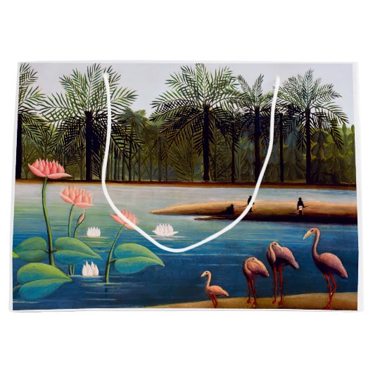 Henri Rousseau - De Flamingoes Groot Cadeauzakje (Voorkant)