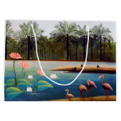 Henri Rousseau - De Flamingoes Groot Cadeauzakje (Achterkant)