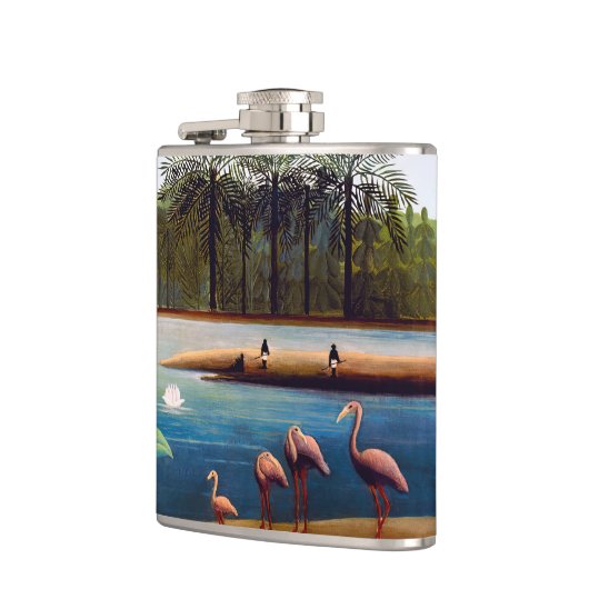 Henri Rousseau - De Flamingoes Heupfles (Links)