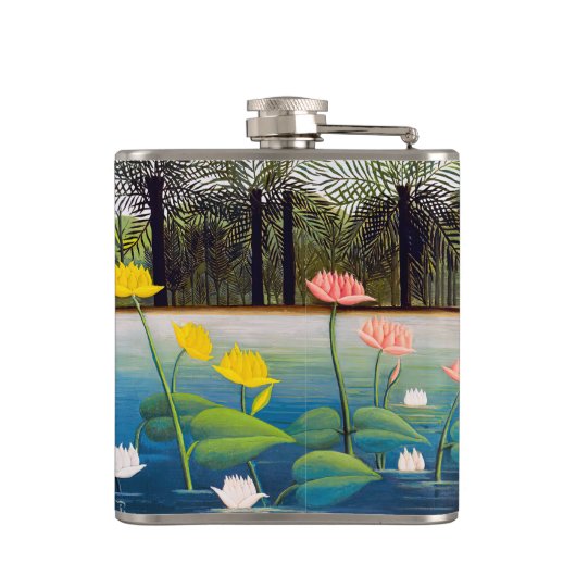 Henri Rousseau - De Flamingoes Heupfles (Achterkant)