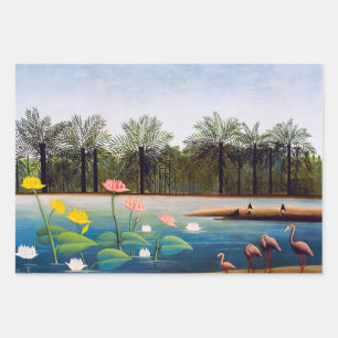 Henri Rousseau - De Flamingoes Inpakpapier Vel