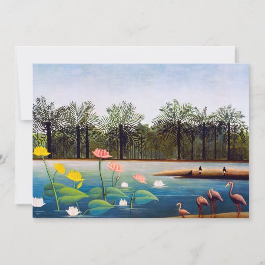 Henri Rousseau - De Flamingoes Kaart (Voorkant)