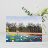 Henri Rousseau - De Flamingoes Kaart (Staand voorkant)
