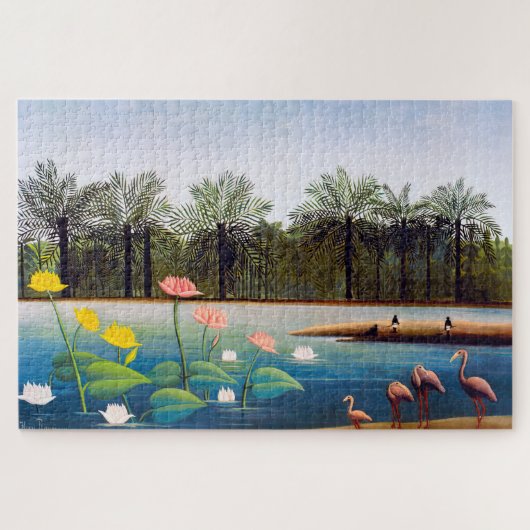 Henri Rousseau - De Flamingoes Legpuzzel (Horizontaal)